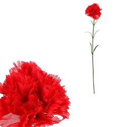 Karafiát - umelá rezaná kvetina, farba červená
