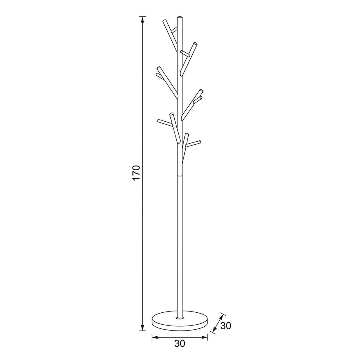 Vešiak stojanový 83766-02A WT