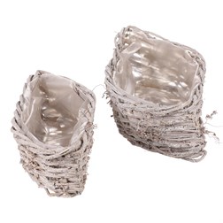 Obal proutěný ve tvaru slzy - réva bělená. Sada 2ks. Cena za 1sadu.