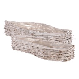 Obal proutěný ve tvaru slzy - réva bělená. Sada 2ks. Cena za 1sadu.