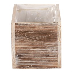 Obal na květiny - dřevěný, přírodní barva.