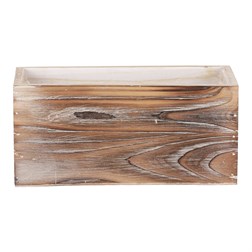 Obal na květiny - dřevěný, přírodní barva.