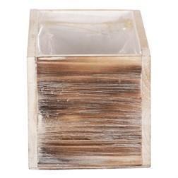 Obal na květiny - dřevěný, přírodní barva.