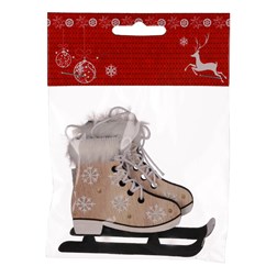 Brusle ze dřeva k zavěšení, barva přírodní, cena za sadu