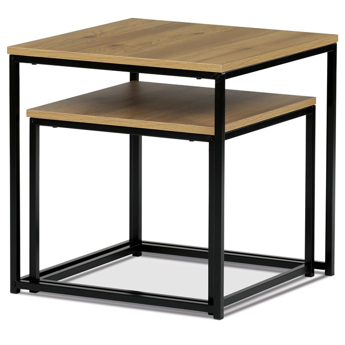 Odkladací stolík 50x50cm, mdf, divoký dub, AF-076 OAK