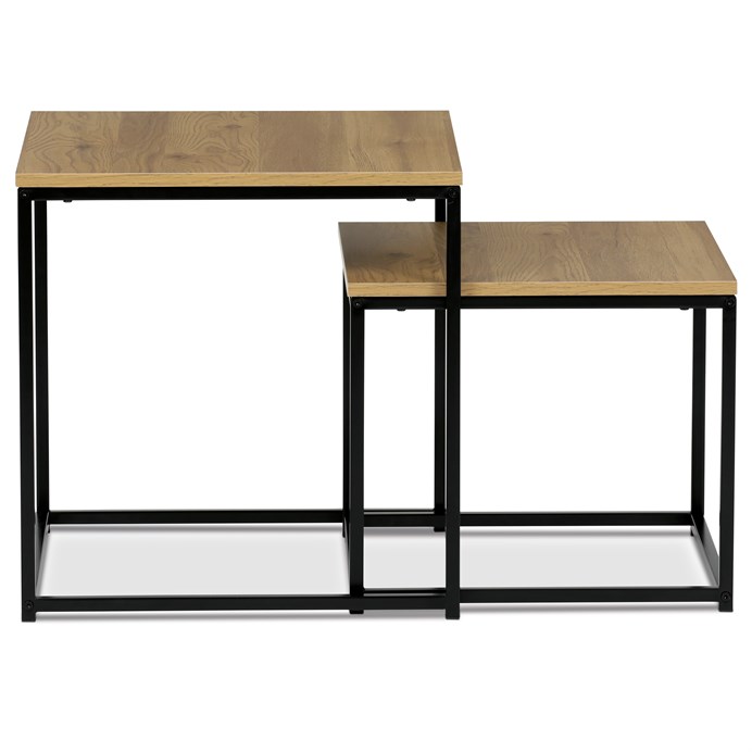 Odkladací stolík 50x50cm, mdf, divoký dub, AF-076 OAK