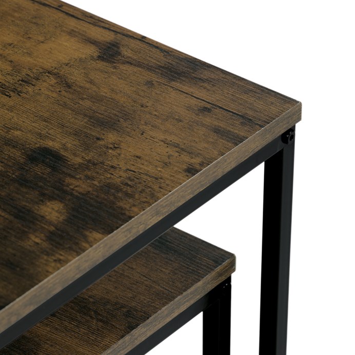 Odkladací stolík 50x50cm, mdf, old wood, AF-076 OLW