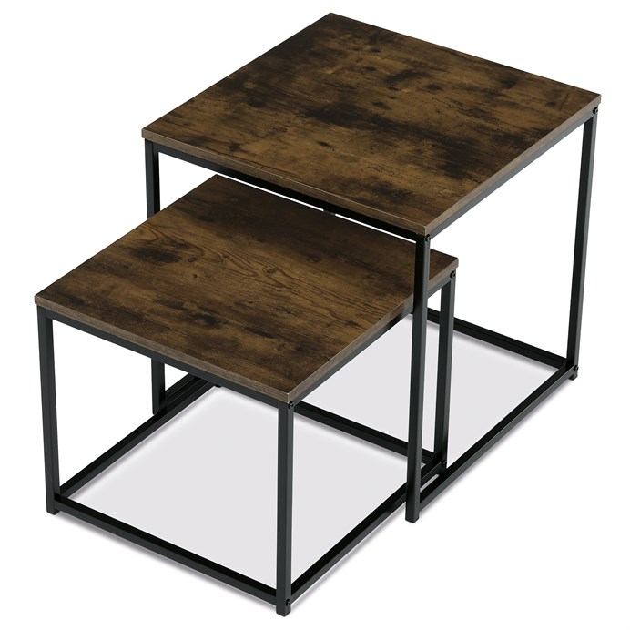 Odkladací stolík 50x50cm, mdf, old wood, AF-076 OLW