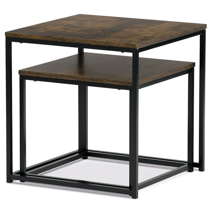 Odkladací stolík 50x50cm, mdf, old wood, AF-076 OLW