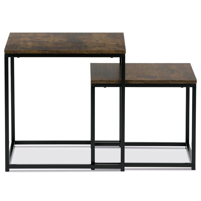 Odkladací stolík 50x50cm, mdf, old wood, AF-076 OLW