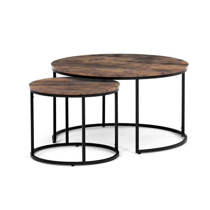 Konferenčný stolík 80x80cm, mdf, old wood, AF-3002 OLW