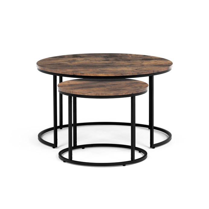 Konferenčný stolík 80x80cm, mdf, old wood, AF-3002 OLW