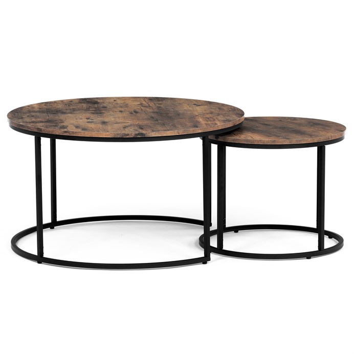 Konferenčný stolík 80x80cm, mdf, old wood, AF-3002 OLW