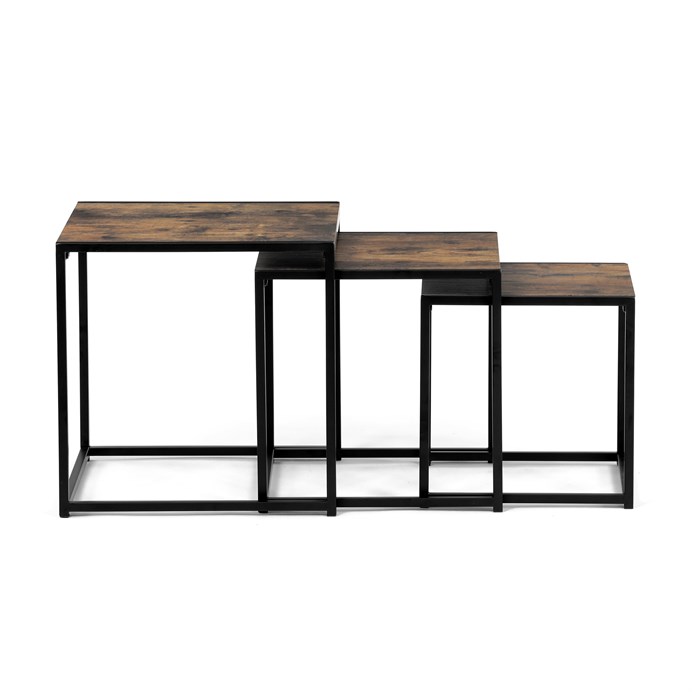 Konferenčný stolík 45x45cm, mdf, old wood, AF-3003 OLW