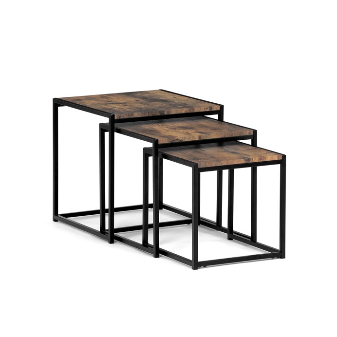 Konferenčný stolík 45x45cm, mdf, old wood, AF-3003 OLW