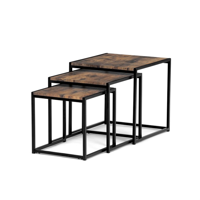 Konferenčný stolík 45x45cm, mdf, old wood, AF-3003 OLW