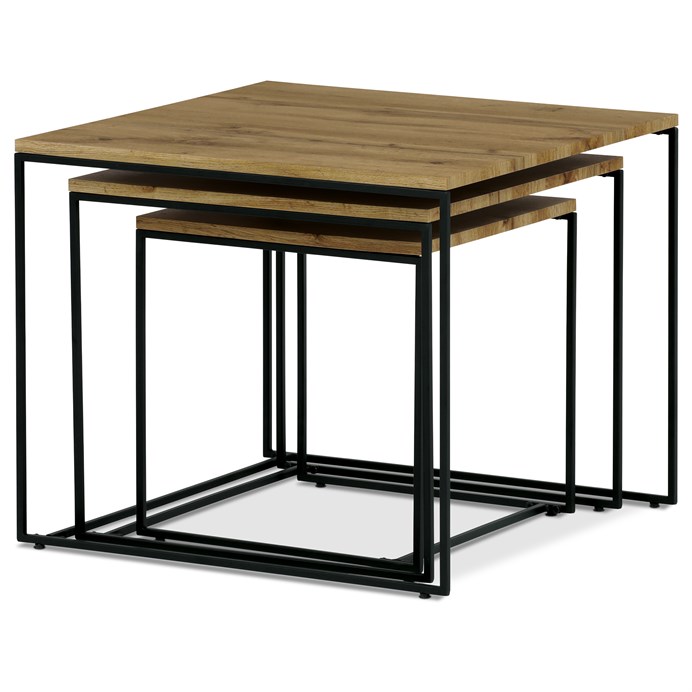 Konferenčný stolík 60x60cm, mdf, divoký dub, AF-3008 OAK