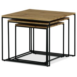 Set 3 ks odkladacích stolíkov AF-3008 OAK