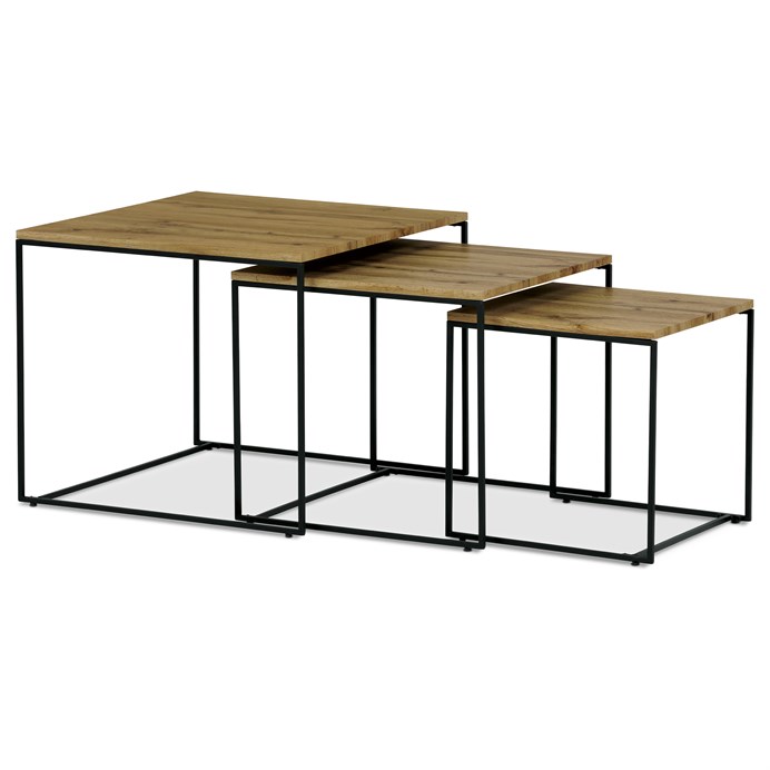 Konferenčný stolík 60x60cm, mdf, divoký dub, AF-3008 OAK