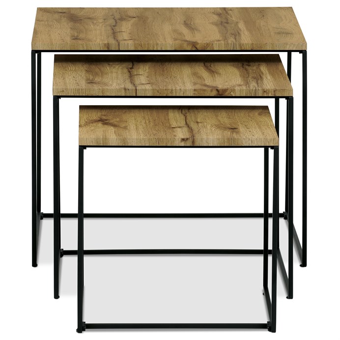 Konferenčný stolík 60x60cm, mdf, divoký dub, AF-3008 OAK