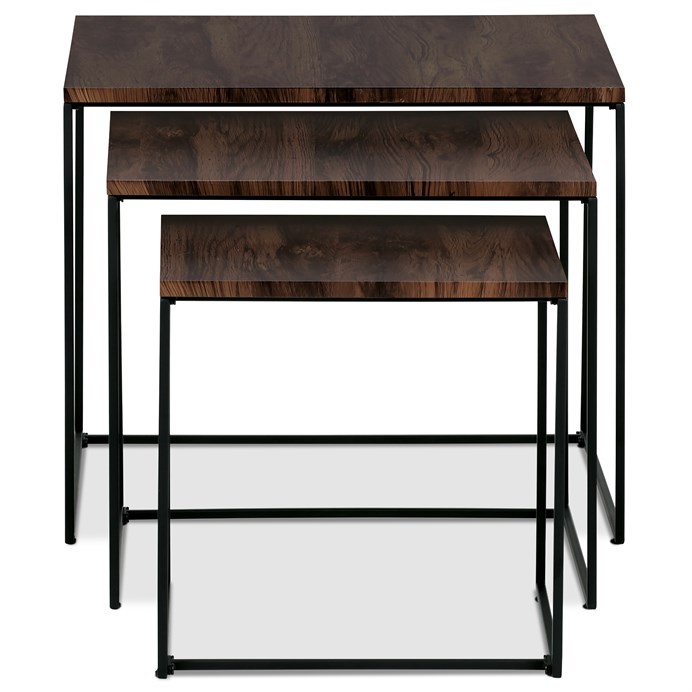 Konferenčný stolík 60x60cm, mdf, orech, AF-3008 WAL