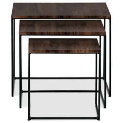 Set 3 ks odkladacích stolíkov AF-3008 WAL