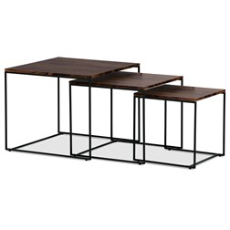 Set 3 ks odkladacích stolíkov AF-3008 WAL