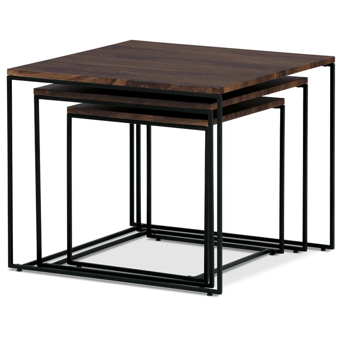 Konferenčný stolík 60x60cm, mdf, orech, AF-3008 WAL