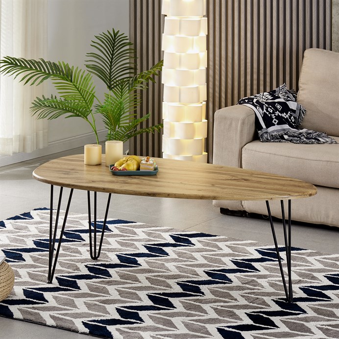 Konferenčný stolík 120x67cm, mdf, divoký dub, AF-3014 OAK