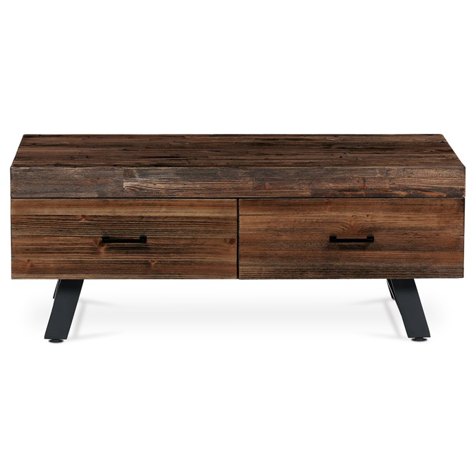 Konferenčný stolík 120x60cm, masív, old wood, AHG-536 PINE