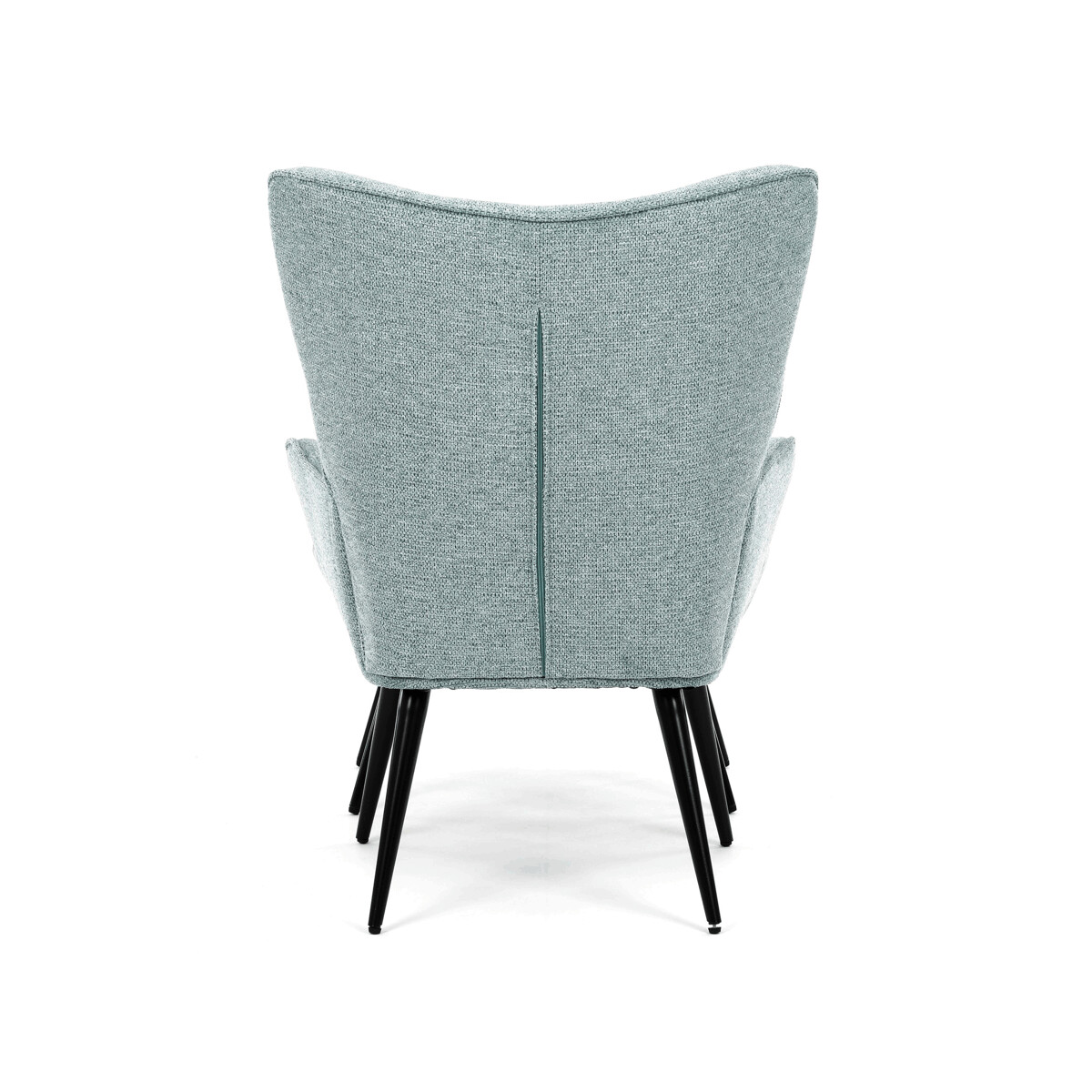 Kreslo ušiak s podnožou ELDORIA Modrá