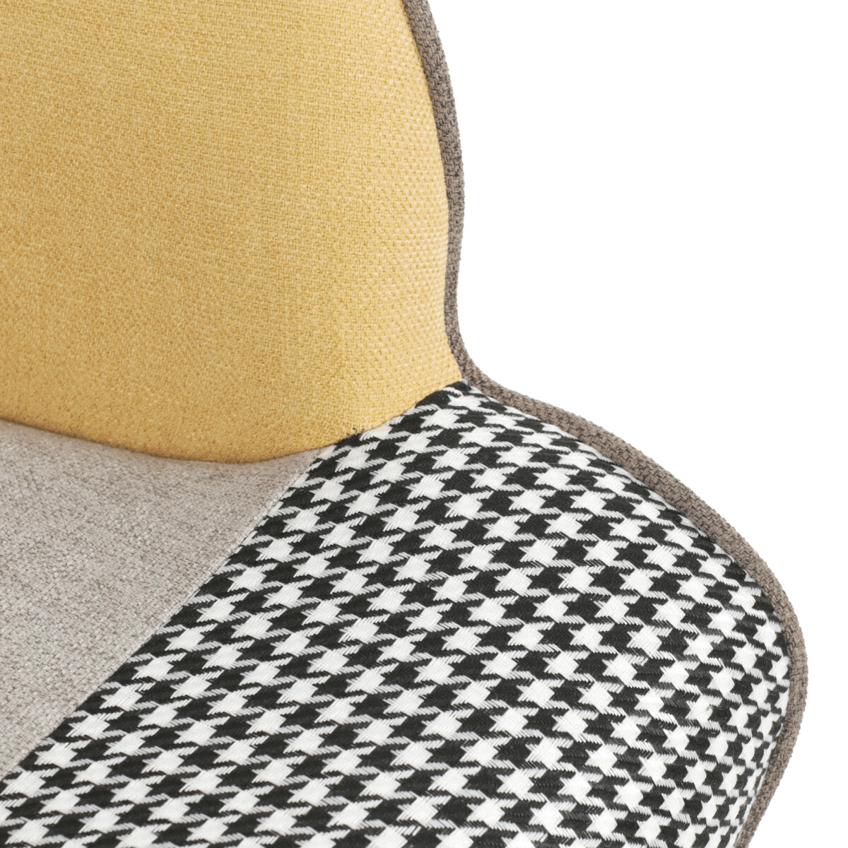 Kreslo ušiak s podnožou ELDORIA PATCHWORK