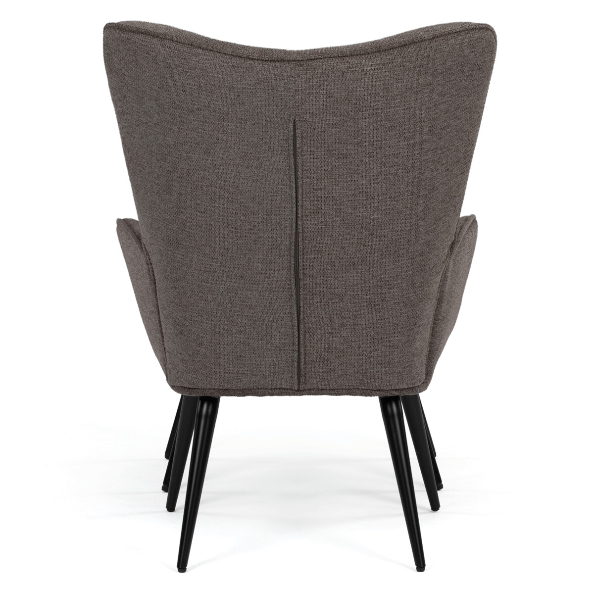 Relaxačné kreslo ušiak s podnožkou látka AK-303B GREY2