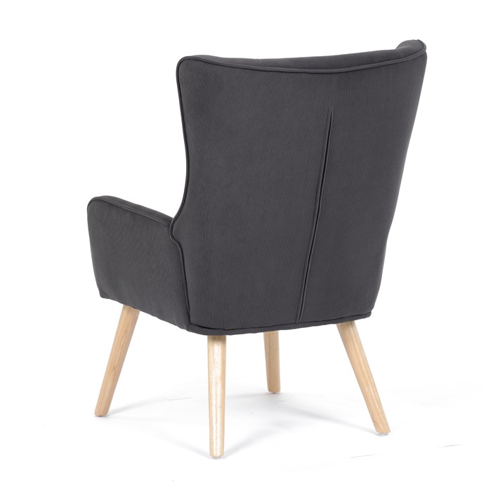 Kreslo ušiak, šedá látka, AK-314 GREY2