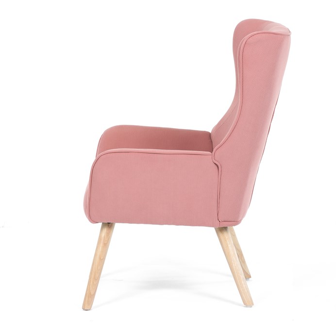 Kreslo ušiak, ružová látka, AK-314 PINK2