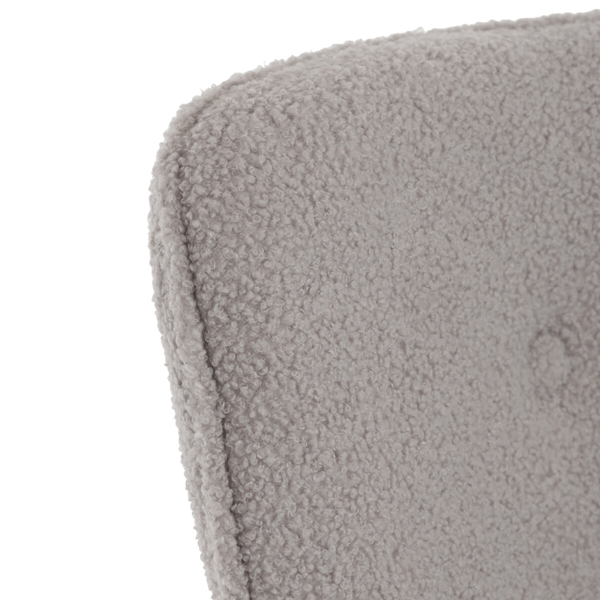 Kreslo ušiak s podnožkou bouclé AK-319 GREY2
