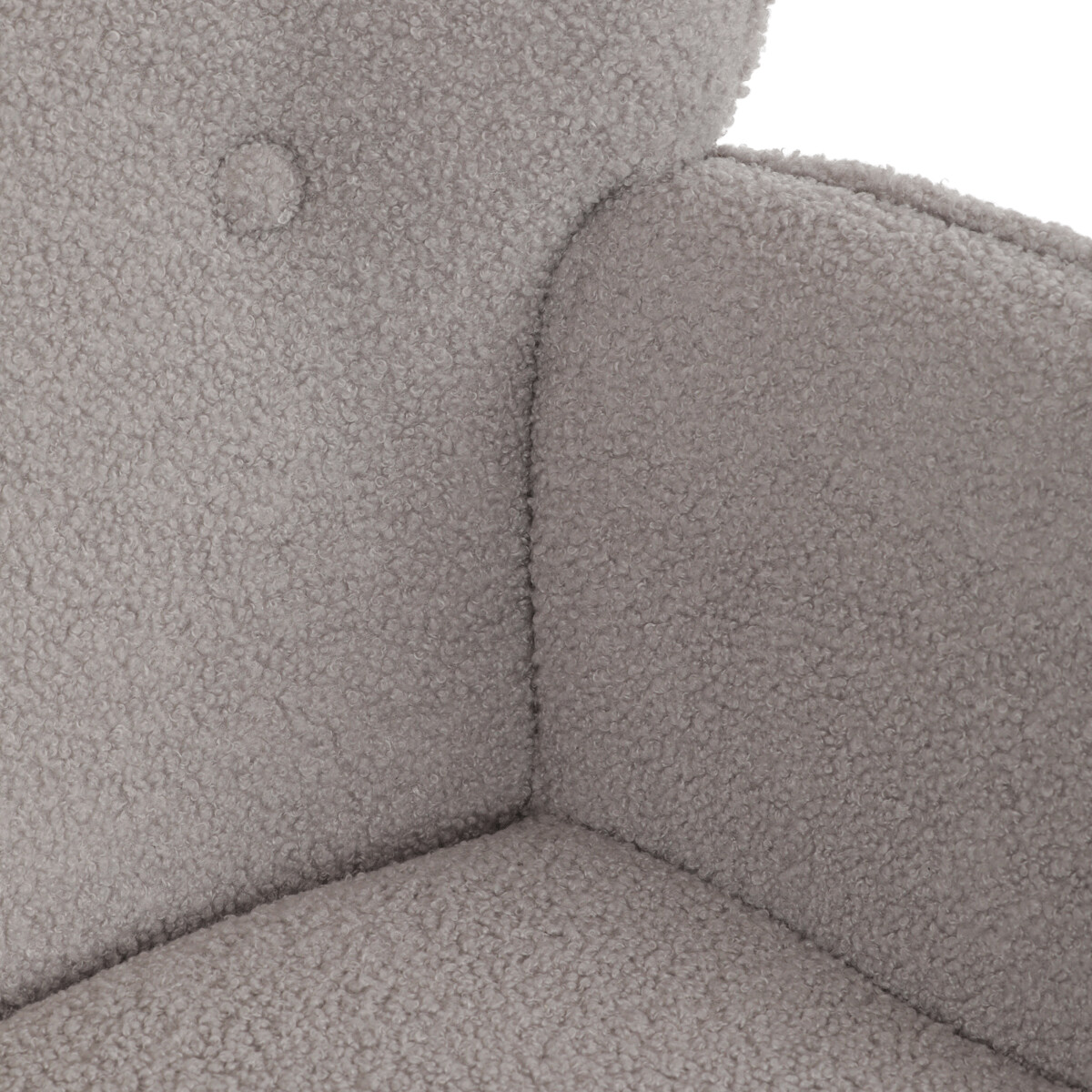 Kreslo ušiak s podnožkou bouclé AK-319 GREY2