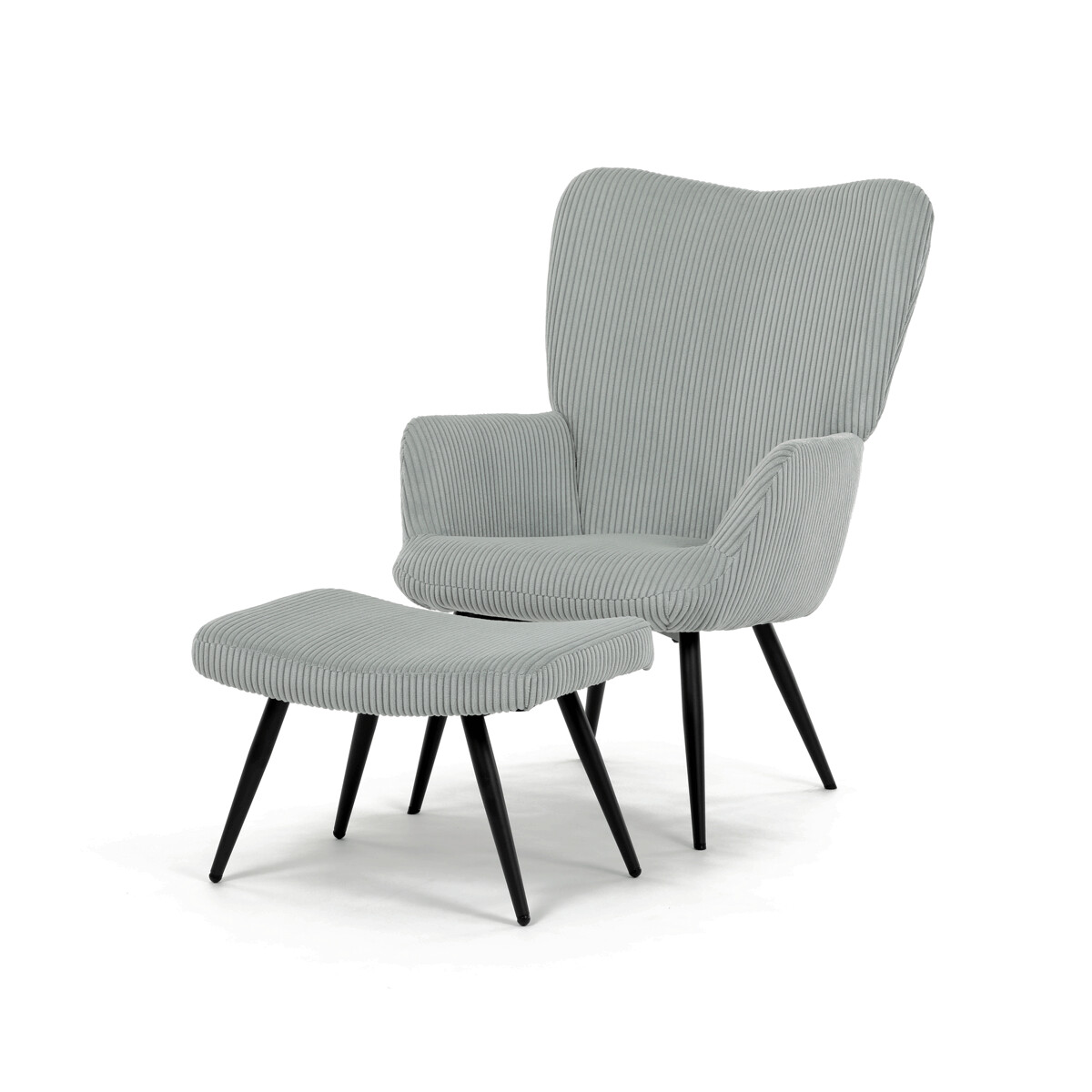 Relaxačné kreslo s podnožou AK-L7285 Sivá