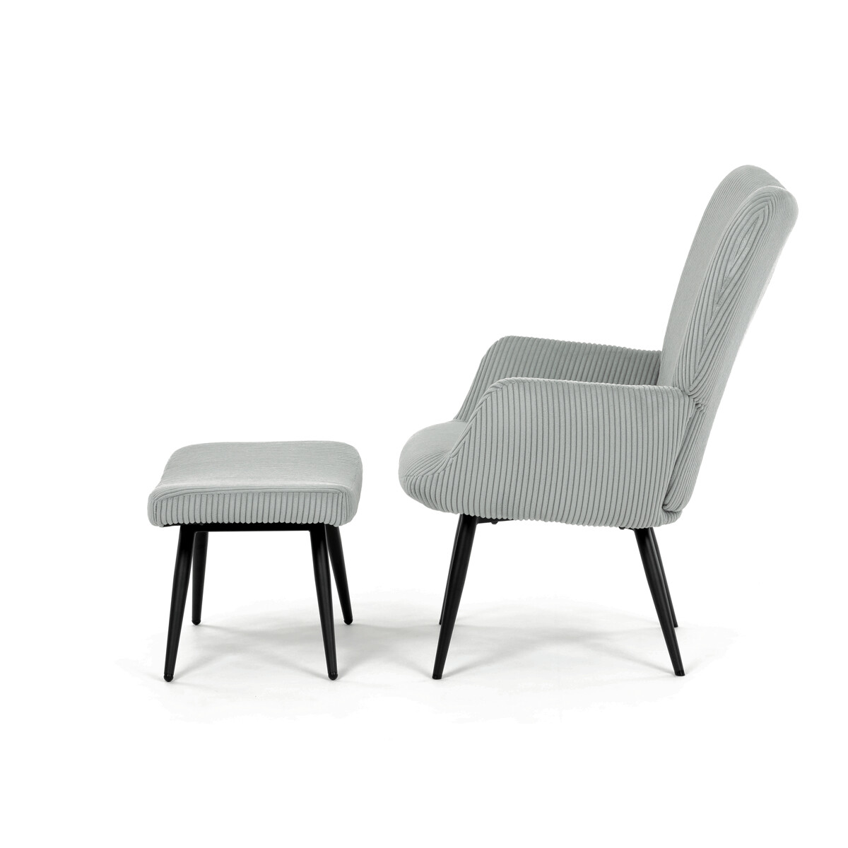 Relaxačné kreslo s podnožou AK-L7285 Sivá