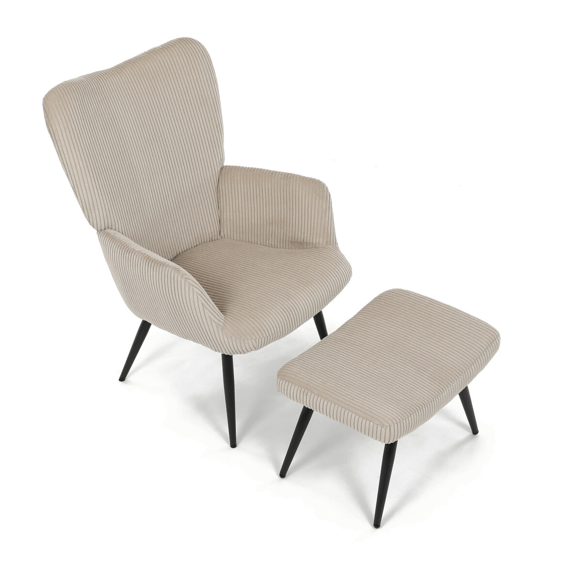 Relaxačné kreslo s podnožou AK-L7285 Sivomodrá