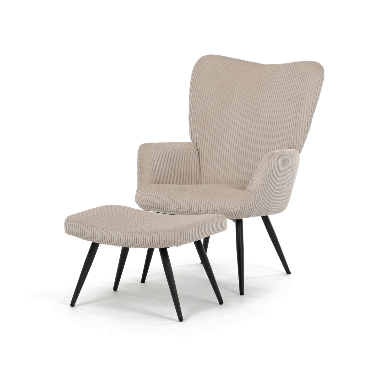Relaxačné kreslo s podnožou AK-L7285 Béžová