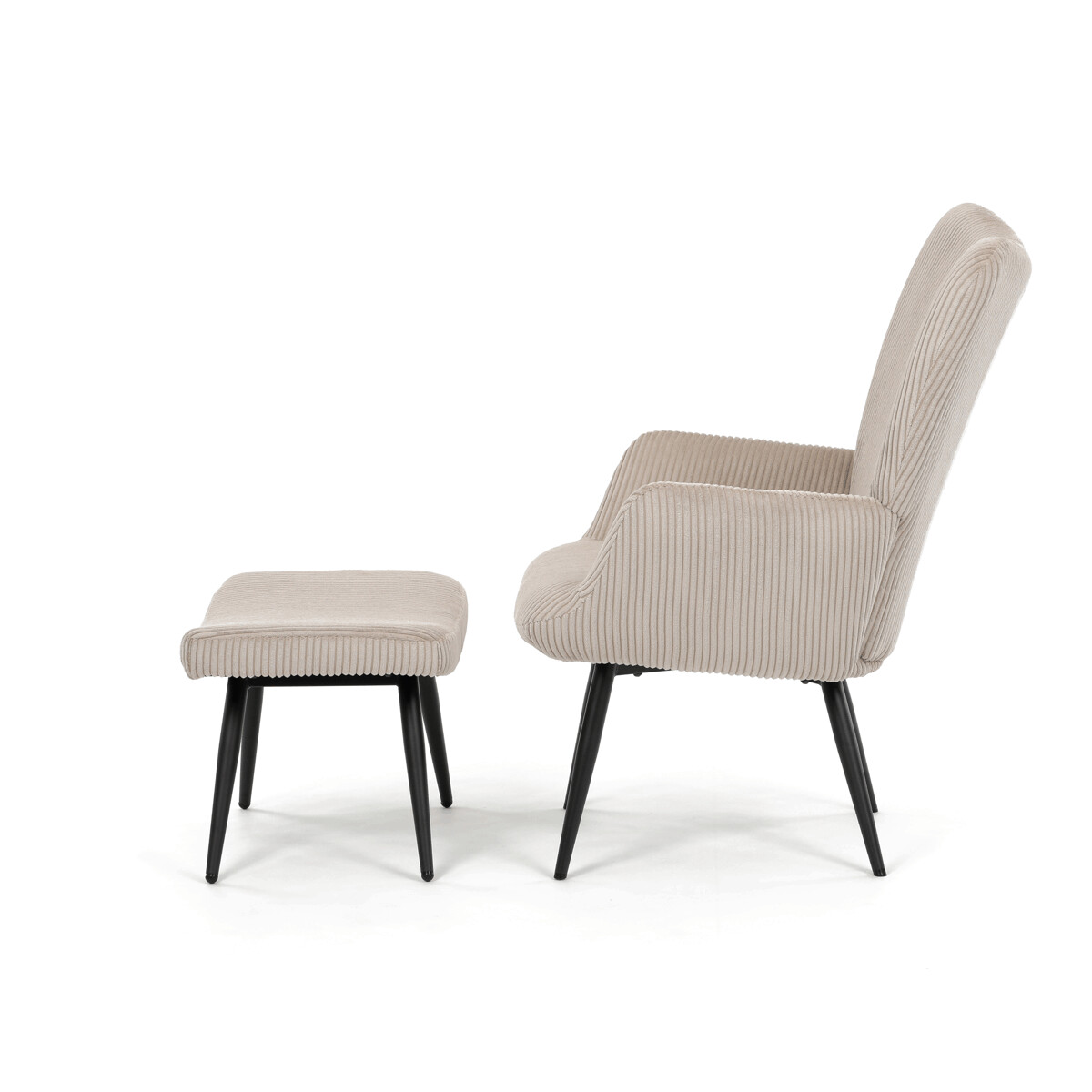 Relaxačné kreslo s podnožou AK-L7285 Sivomodrá