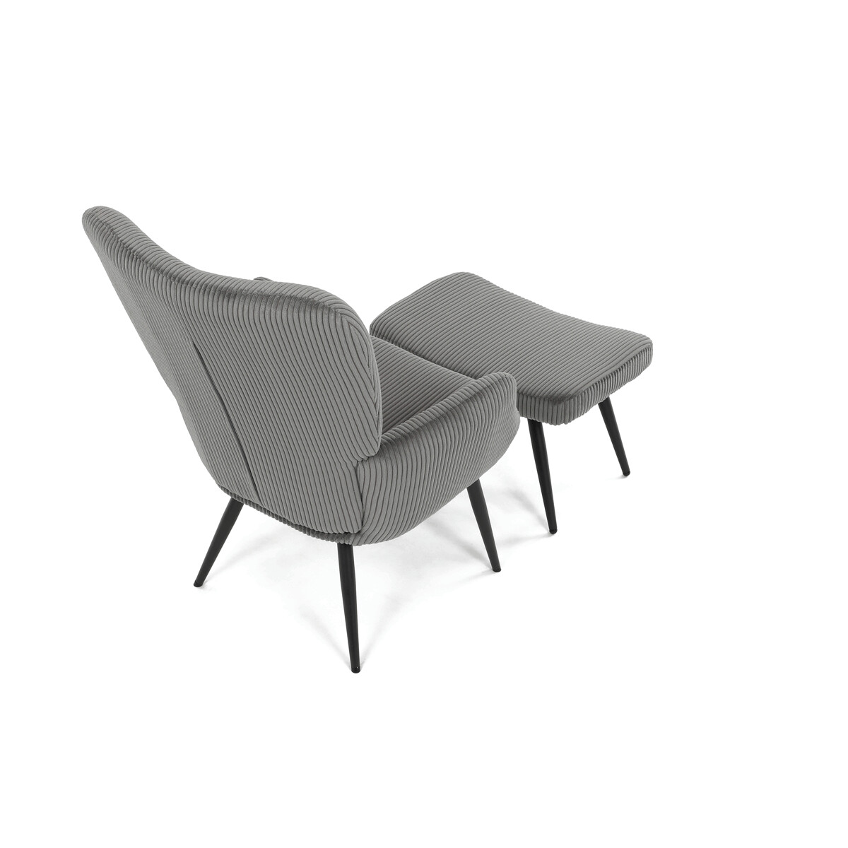 Relaxačné kreslo s podnožou AK-L7285 Sivomodrá