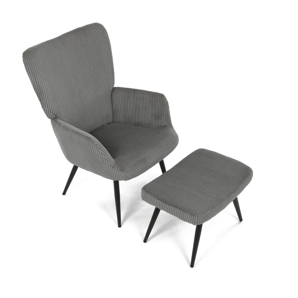 Relaxačné kreslo s podnožou AK-L7285 Sivomodrá