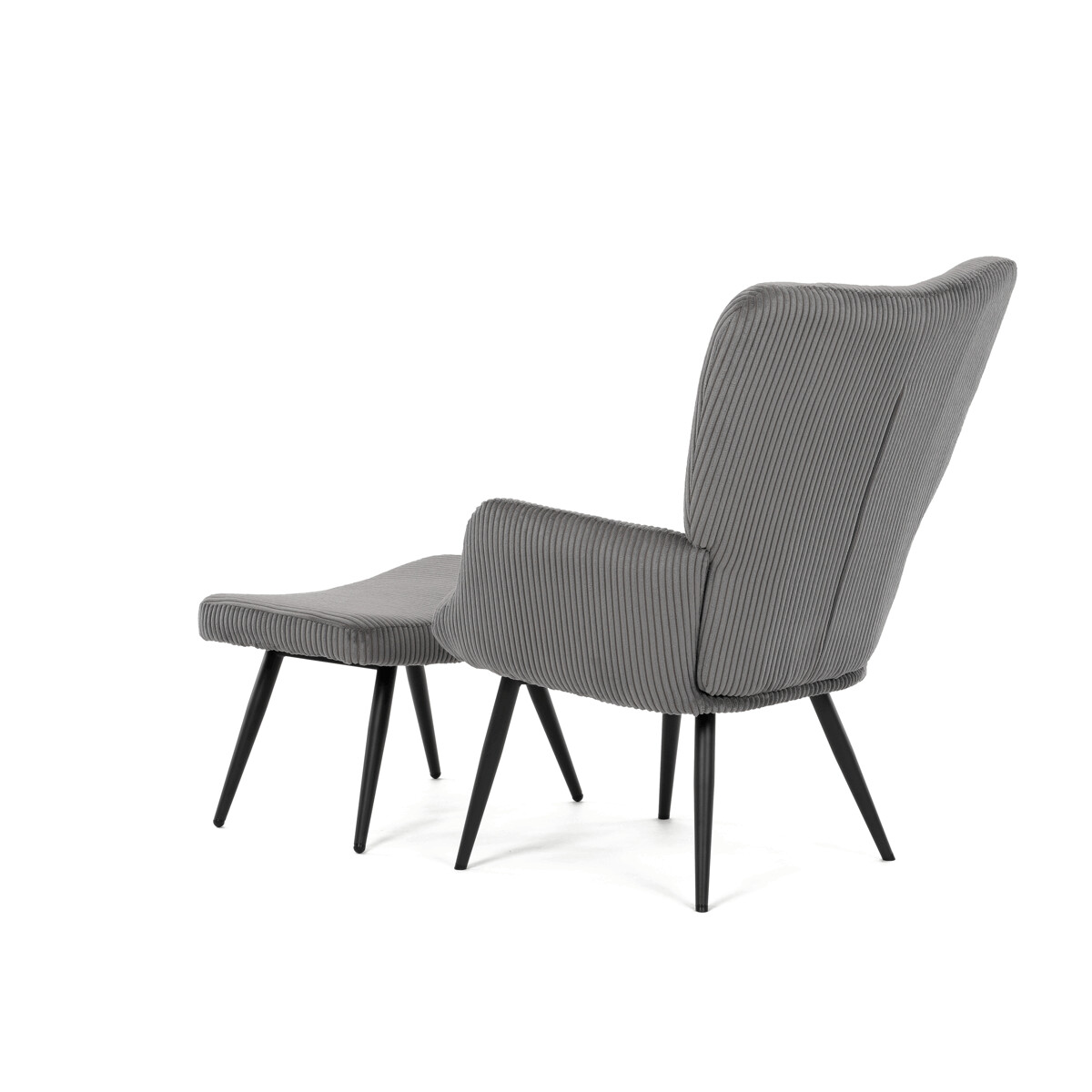 Relaxačné kreslo s podnožou AK-L7285 Sivomodrá