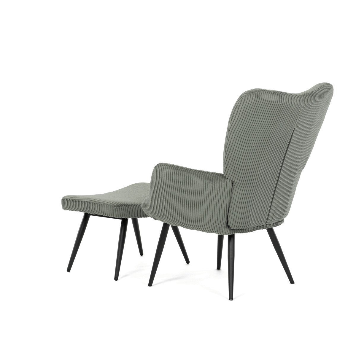 Relaxačné kreslo s podnožou AK-L7285 Sivomodrá