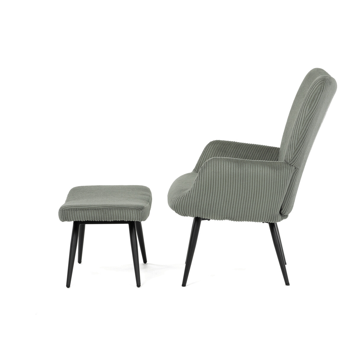Relaxačné kreslo s podnožou AK-L7285 Sivomodrá