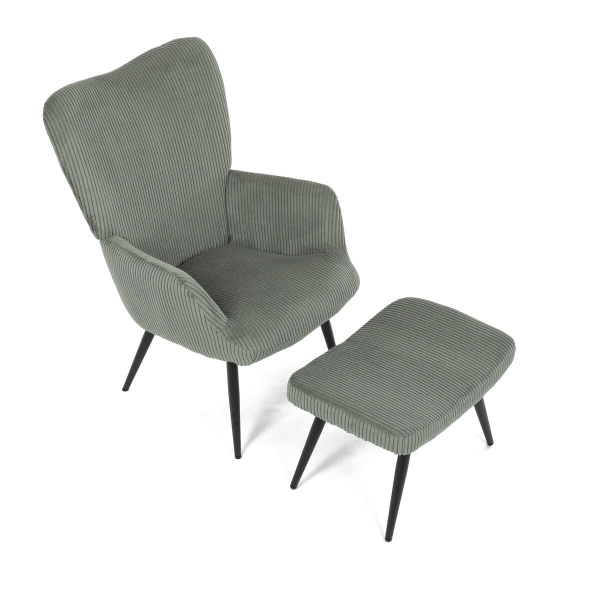 Relaxačné kreslo s podnožou AK-L7285 Sivomodrá