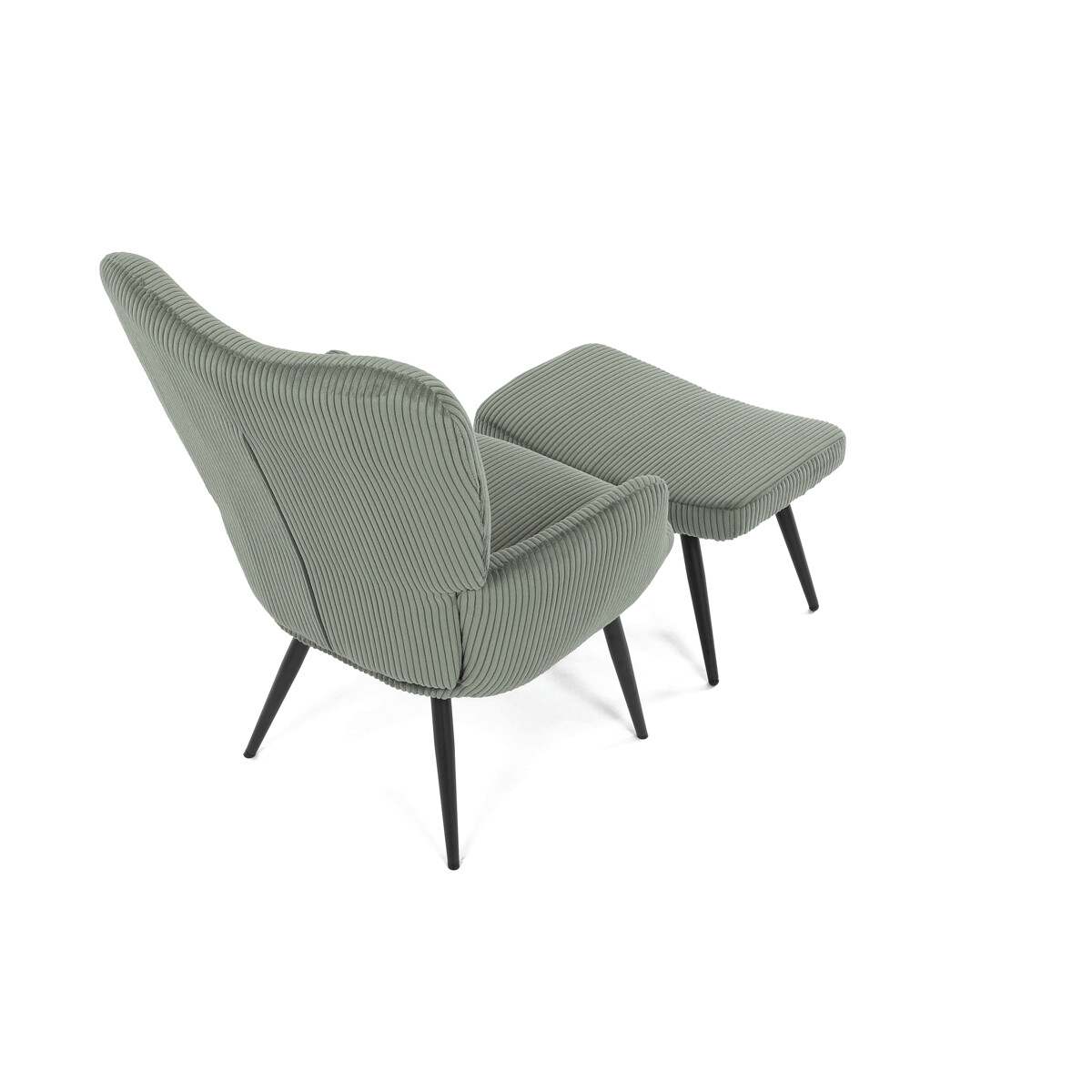 Relaxačné kreslo s podnožou AK-L7285 Sivomodrá
