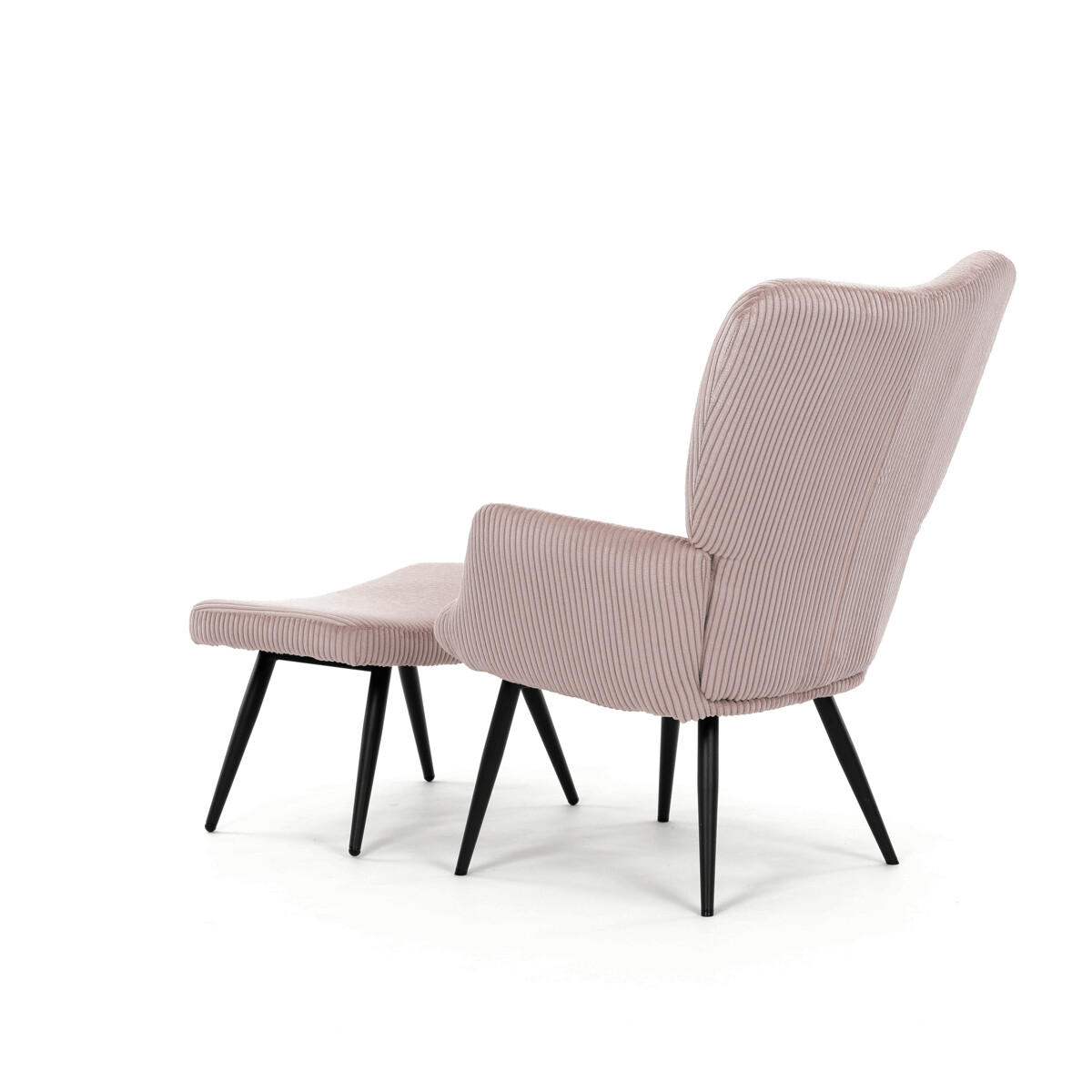 Relaxačné kreslo s podnožou AK-L7285 Sivomodrá